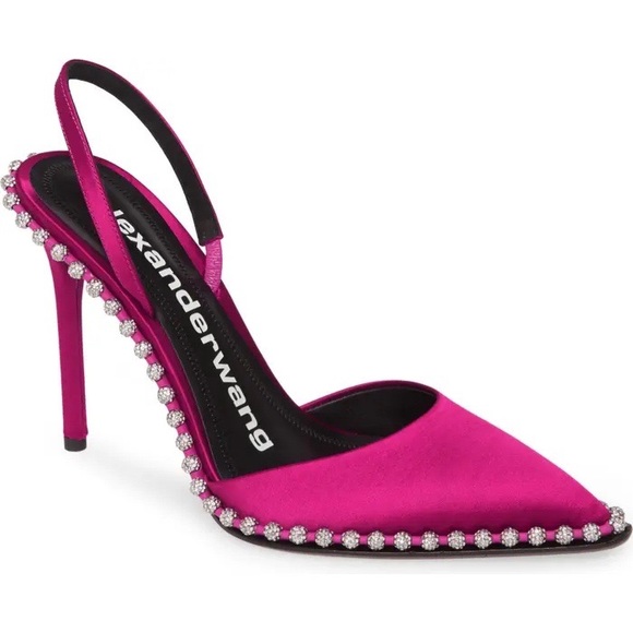 🔥NEW🔥 ALEXANDER WANG Rina Crystal Slingback - Picture 4 of 8